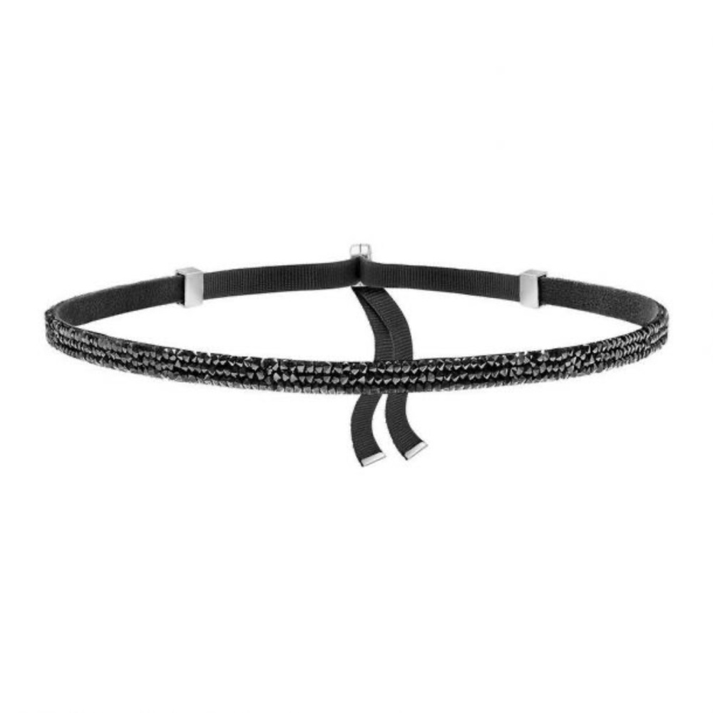 Elegant Black Beaded Women's Belt